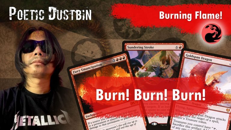 MTG Arena – Standard Kaldheim Mono Red with Fiery Emancipation, Sundering Stroke & Goldspan Dragon